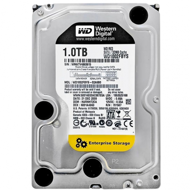 Anúncio: HD  1TB WD WD1002FBYS 7200RPM PULL S/G 3.5" SEM GARANTIA