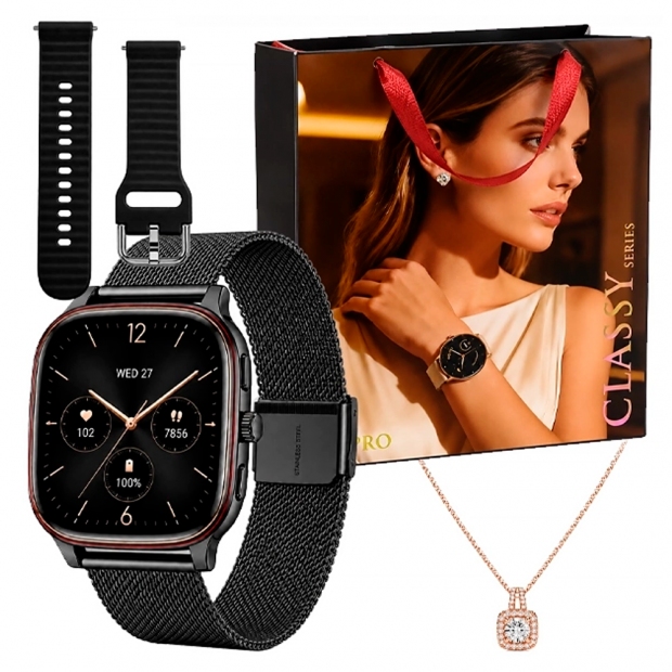 Anúncio: RELOGIO SMART WATCH G-TIDE S7 PRO BLACK+COLAR