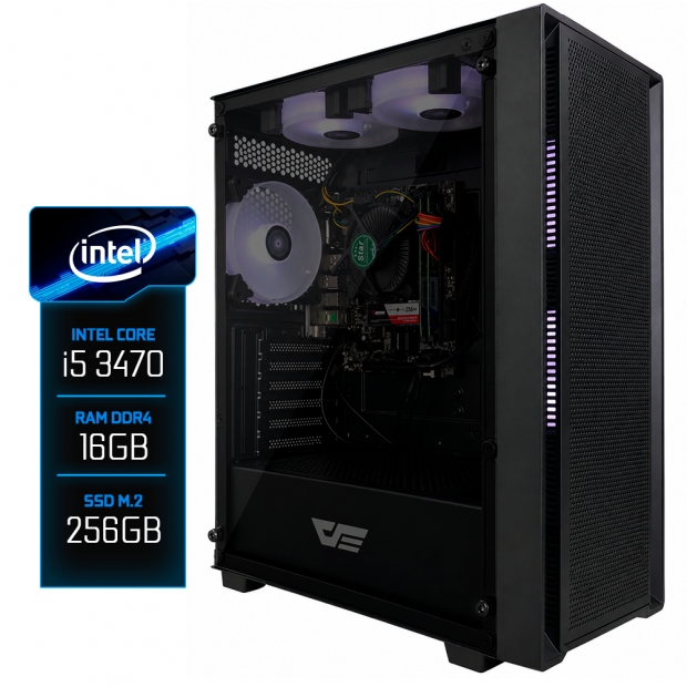 Anúncio: PC UP GAMER I5 3470/16GB/M2 256GB/400W/5 FAN RGB