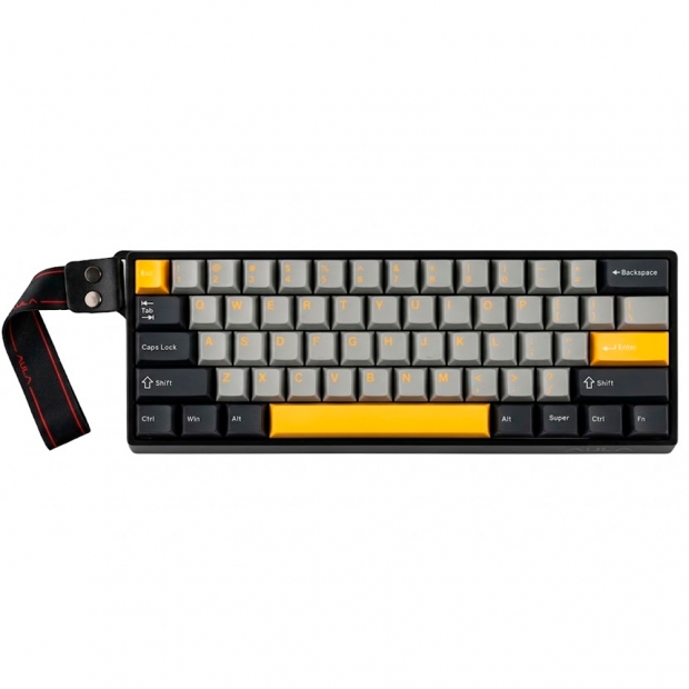 Anúncio: TECLADO AULA WIN60HE MAX RGB MEC.SW/DARK GREY/YELL 504036