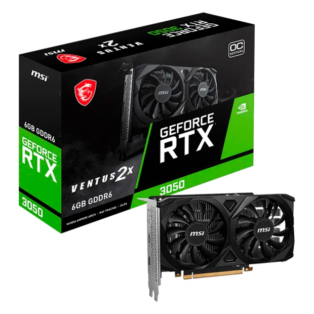Anúncio: VGA RTX3050 6GB MSI VENTUS 2X 6G OC 912-V812-201 RTX3050-GDDR6