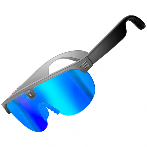 Anúncio: OCULOS SMARTFY SGL01BL HORIZON X AI BT/WIFI/8MP MIC. PRETO/AZUL