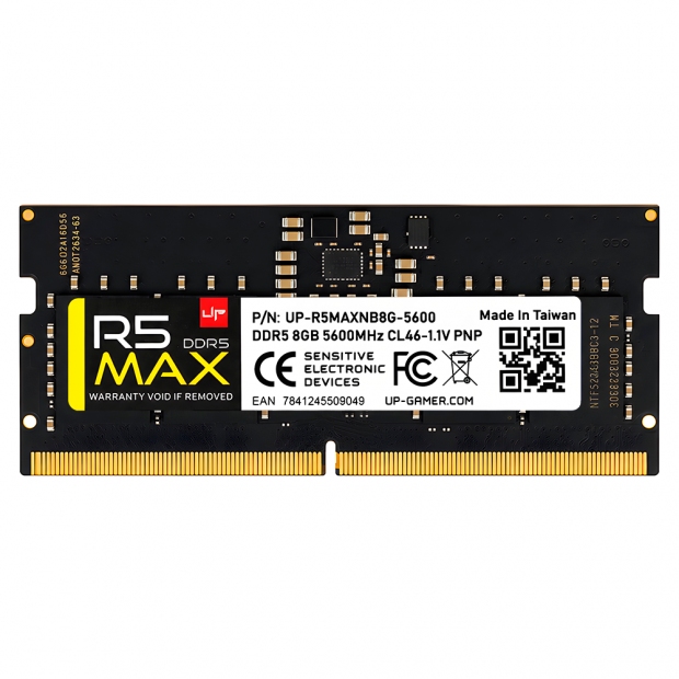 Anúncio: Memória para Notebook UP Gamer R5MAX DDR5 8GB (1x8GB) 5600MHz SO-DIMM CL46 1.1V XMP PnP UP-R5MAXNB8G-5600 - Garantia 2 Anos