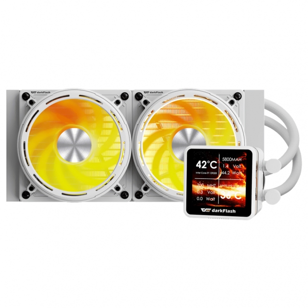 Anúncio: COOLER WATER DARKFLASH DE240 EXPLORE BLACK DISPLAY 2.88" IPS
