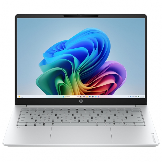 Anúncio: Notebook HP Omnibook 3 AI 14-HZ0688CL, Snapdragon X X1-26-100 (2.97GHZ), 16GB RAM, 256GB SSD, Tela 14" 2K (1920 x 1200) OLED, Windows 11 Home, Inglês, Prata
