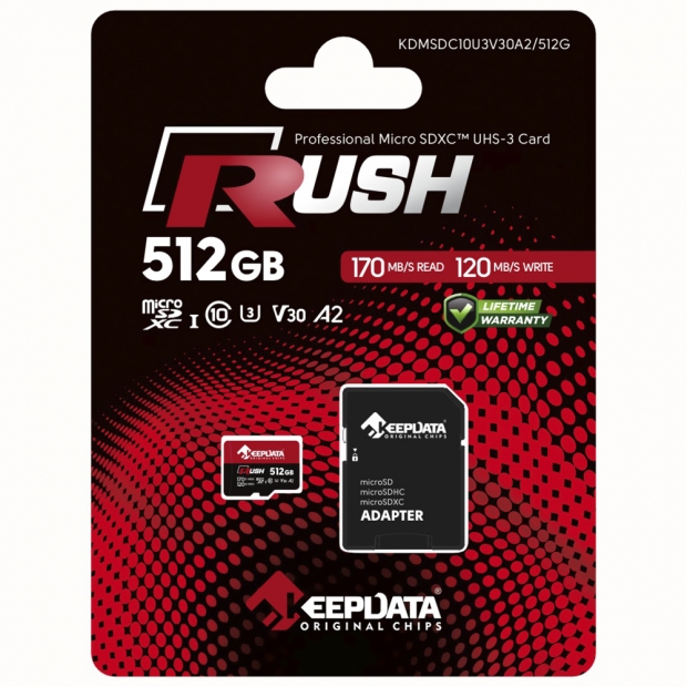 Anúncio: CARTAO MICRO SD 1TB KEEPDATA RUSH V30 A2 C10 170MB KDMSDC10U3V30A2 /1T