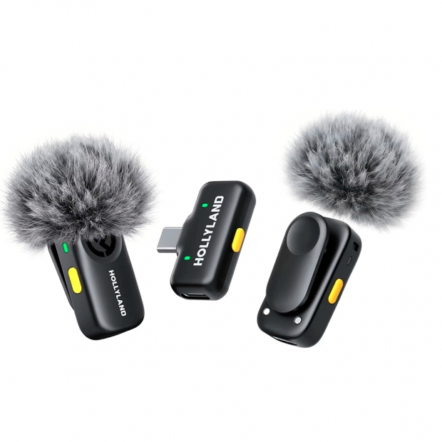 Anúncio: Microfone Sem Fio Hollyland LARK A2 Mini Duo USB-C 1RX + 2TX Cancelamento de Ruído por IA Space Gray
