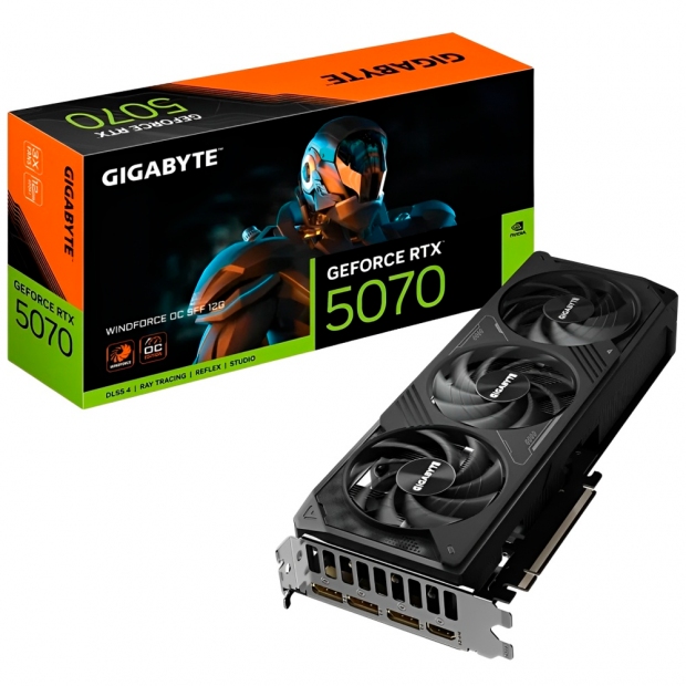 Anúncio: VGA RTX5070 12GB GIGABYTE WINDFORCE OC SFF BLACK GV-N5070WF3OC-1 2GD