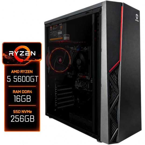 Anúncio: PC Gamer Montado AMD Ryzen 5 5600GT 16GB RAM DDR4 SSD M.2 NVMe 256GB Radeon Graphics Fonte 500W 80 Plus Bronze Gabinete 1 Fan RGB Preto