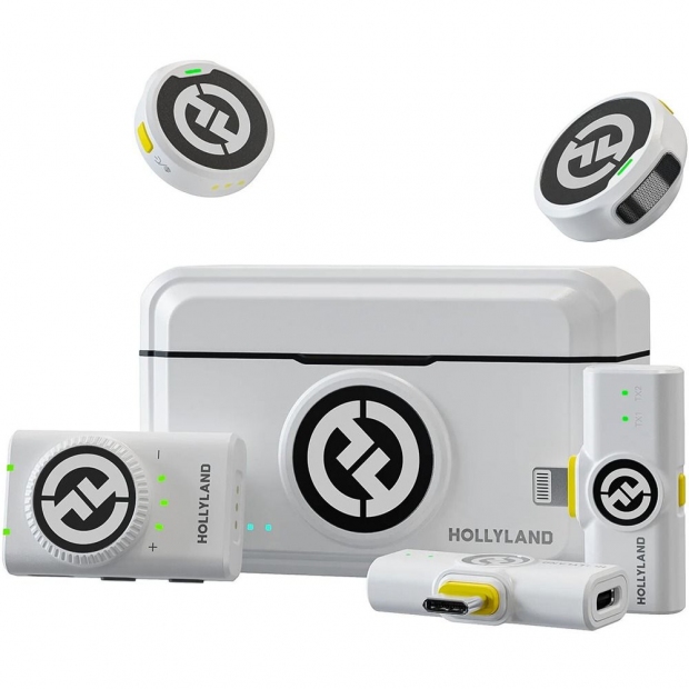 Anúncio: HOLLYLAND MICROFONE LARK M2 COMBO WHITE YVORY LIGHT/USB-C WIRELESS