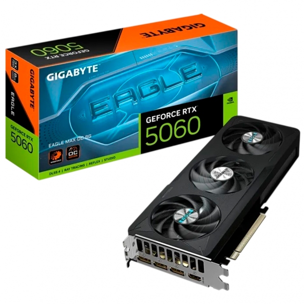 Anúncio: VGA RTX5060 8GB GIGABYTE EAGLE MAX OC GDDR7 3FAN GV-N5060EAGLEMA X OC-8GD