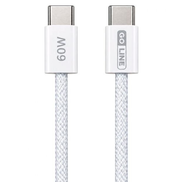 Anúncio: CABO USBC GOLINE GL-CC150C60F-W USB-C/USB-C 60W 1.5M WHITE
