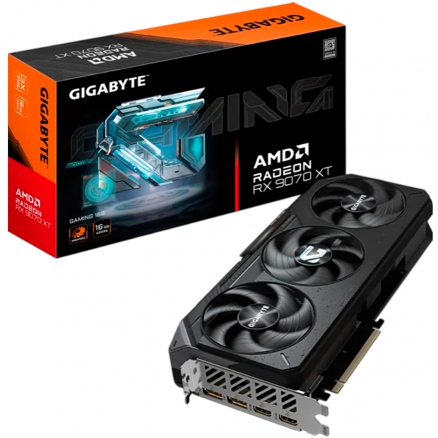 Anúncio: VGA RX9070XT 16GB GIGABYTE GAMING GDRR6 3FAN-GV-R9070XTGAMING-16GD