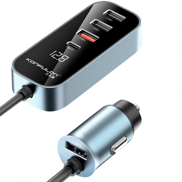 Anúncio: CARREGADOR P/ CARRO KONFULON C84 107W DC 12-24V GRAY 107W
