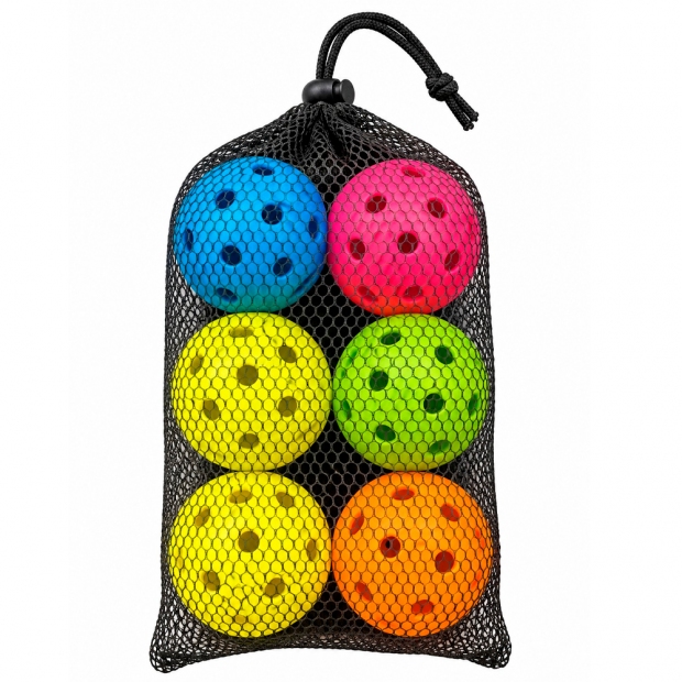 Anúncio: Kit 6 Bolas de Pickleball Iveinixun PK-061 Outdoor 6 Cores