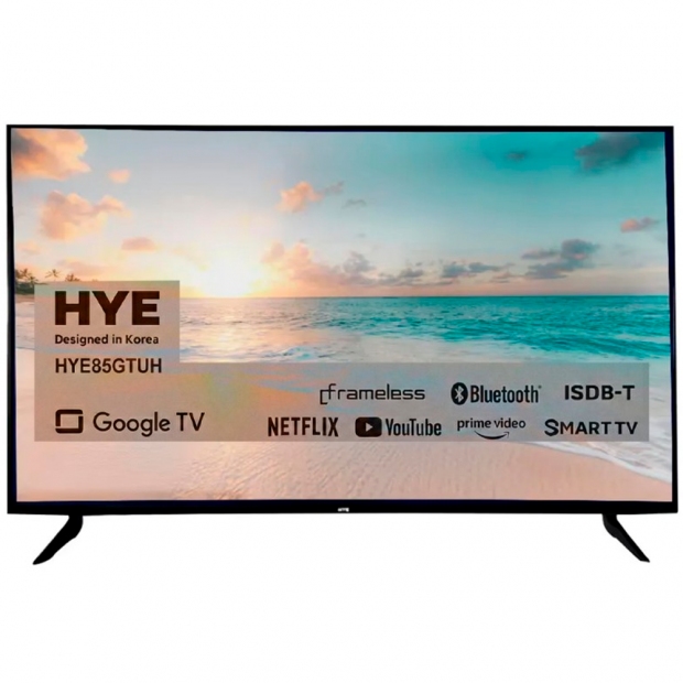 Anúncio: TV 85 HYE HYE85GTUH SMART/GOOGLE/4K/UHD PRETO