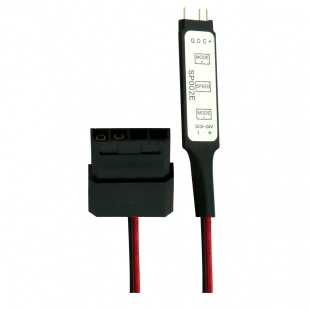 Anúncio: Controlador Adaptador Molex a ARGB 3 Pinos, Mtek SP002E, OEM, Preto