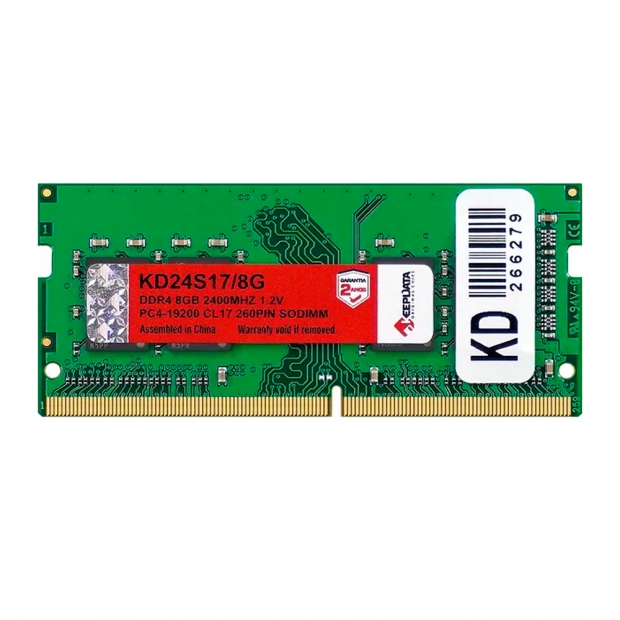 Anúncio: Memória para Notebook Keepdata, DDR4 8GB (1x8GB), 2400MHz, SO-DIMM, KD24S17/8G, Verde