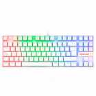 Teclado Gamer Mec�nico Redragon Kumara K552W, RGB 80% USB , Switch Outemu Blue, Ingl�s, Branco
