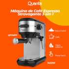 CAFETEIRA QUANTA STRAVAGANTE QTCME31 3IN1 220v BLK