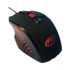 MOUSE FTX FTXM904 2500DPI/7 GAMER BOT/LED RED/BLAC