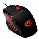 Mouse FTX LED VERMELHO 7 BOTOES 2500DPI FTXM904  PRETO