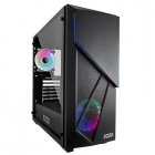 GABINETE AZZA 310DH INFERNO PRETO RGB ATX