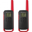 WALKIE TALKIE MOTOROLA T210 32KM 22CANAIS RED/BLAC