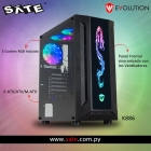 GABINETE SATE K886 GAMER 5FAN PRETO RGB EATX