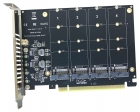 ADAPTADOR PCI-E P/M.2 RAID CTRL UP GAMER ULTRAQUAD