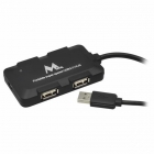 HUB USB MTEK HB-8102B 4 PORTAS 2.0 BLACK