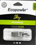 PEN DRIVE 32GB ECOPOWER AIR METAL SILVER 2.0