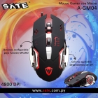 MOUSE SATE A-GM04 C/MACRO 6 BOTOES GAMING RGB