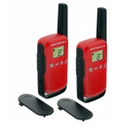 WALKIE TALKIE MOTOROLA T110 25KM BLACK/RED