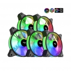 COOLER FAN AIGO AR12 PRO KIT 5IN1 ARGB BLACK S/CON