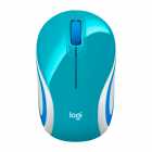 MOUSE LOGITECH M187 WIRELESS TEAL/AZUL/BRANCO