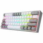 TECLADO REDRAGON K616-RGB FIZZ PRO BT/WIFI WHIT/GR WHITE/GRAY