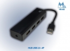 HUB USB MTEK HB-402 4 PORTAS 2.0 PRETO