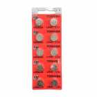 BATERIA 44 (LR44) TOSHIBA CARTELA - 10 UNIDADES