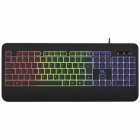 TECLADO MTEK KB-7701LR ESP GAMING RAINBOW BLACK