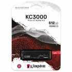 SSD Kingston KC3000, 512GB, M.2 NVMe, Leitura 7000MB/s, Gravao 3900MB/s, SKC3000S/512G