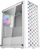 GABINETE AIGO DARKFLASH DK351 VIDRO ARGB WHITE