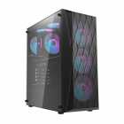 GABINETE AIGO DARKFLASH DK352 ARGB 4FANS BLACK