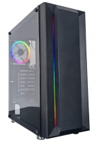 GABINETE SATE 2101K 1FAN PRETO RGB EATX