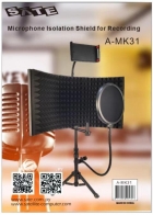 Protetor de Isolamento Sate A-MK31, POP Filter para Gravao, Preto