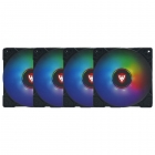 COOLER FAN SATE LED RGB-31K KIT 4 FAN RGB MOLEX