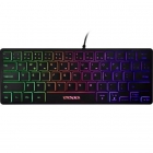 TECLADO MINI SATE AK-871 RAINBOW USB PT