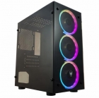 GABINETE SATE K867 GAMER 3FAN PRETO RGB ATX