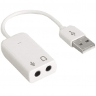 ADAPTADOR DE AUDIO SATE USB P/ P2 (FONE/MICROFONO)