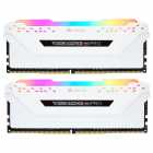 Memria Corsair Vengeance RGB Pro, DDR4 32GB (2x16GB), 3200MHz, c/Dissipador, Para Intel, CMW32GX4M2E3200C16W, Branco